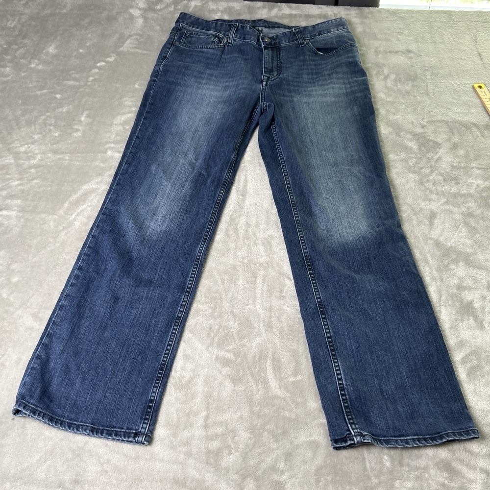 Calvin Klein Jeans Straight Jeans Mens 34x30 Blue Medium Wash Stretch Denim